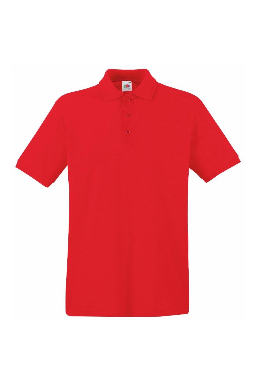 Рубашка поло премиум-класса с короткими рукавами , красный Fruit of the Loom