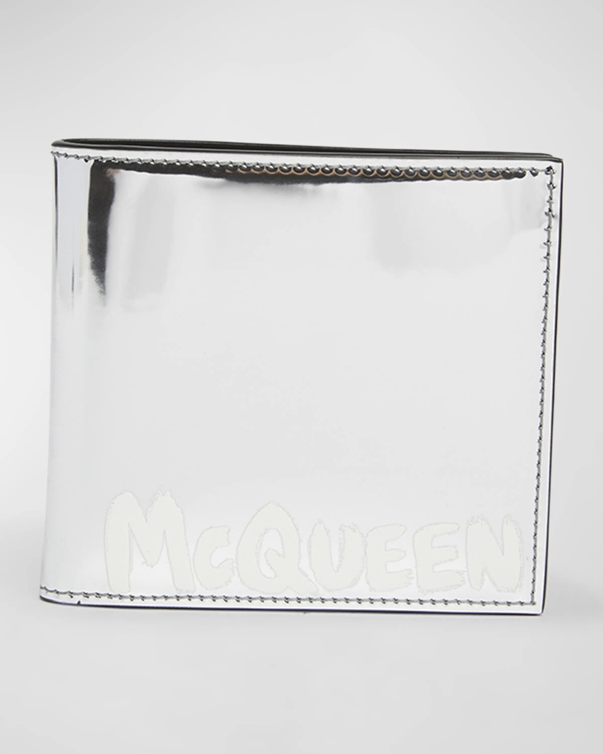 

Мужской кошелек McQueen Graffiti Billfold Alexander McQueen, цвет Silver