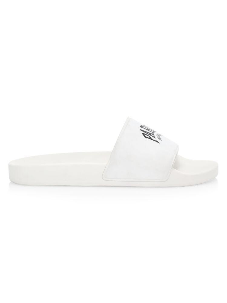 

Шлепанцы для бассейна с логотипом Balenciaga, цвет White Black Paris