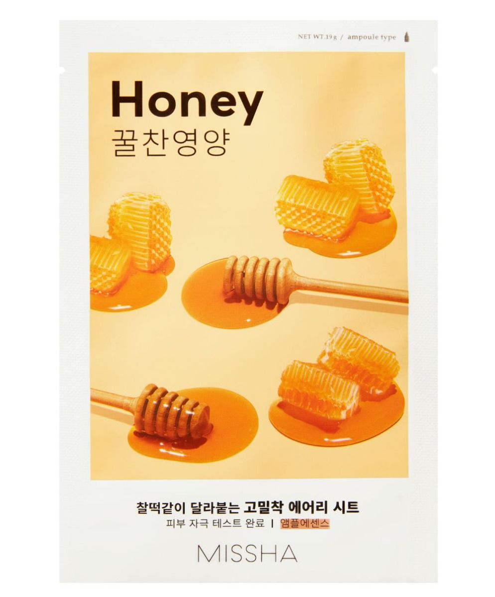 Маска для лица на ткани Missha Airy Fit Honey, 19 g солодки корня сироп фл 100г