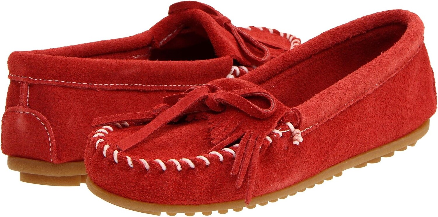 

Лоферы Kilty Suede Moc Minnetonka, цвет Red Suede