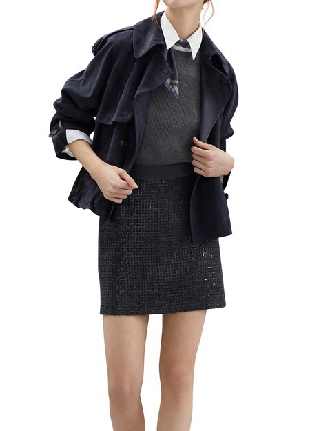 

Мини-юбка Brunello Cucinelli, синий