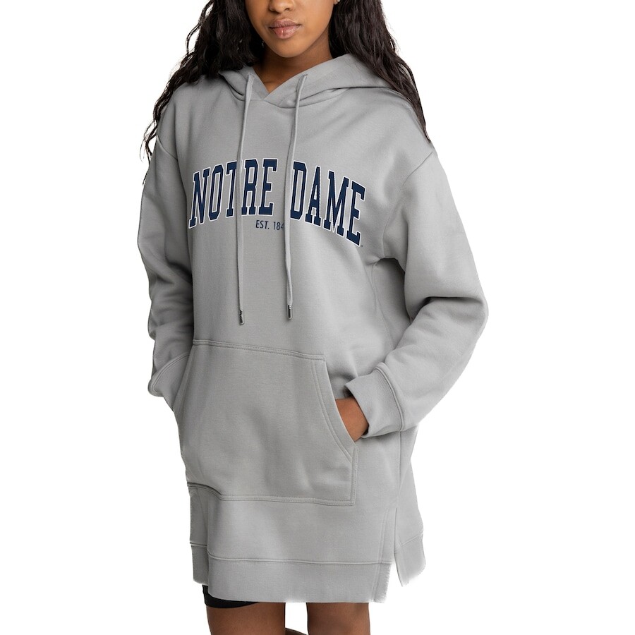 

Платье-худи Gameday Couture Notre Dame Fighting Irish, серый