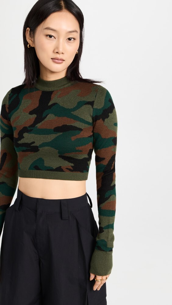 

Свитер Monse Camo Cropped