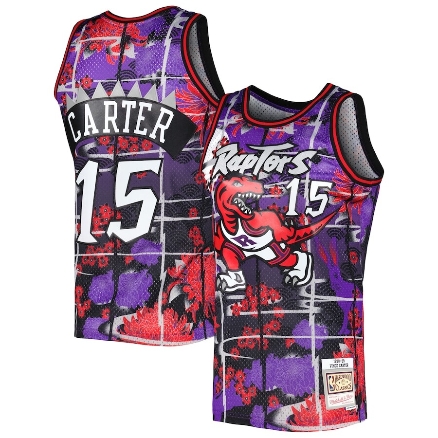 

Джерси Mitchell & Ness Toronto Raptors, фиолетовый