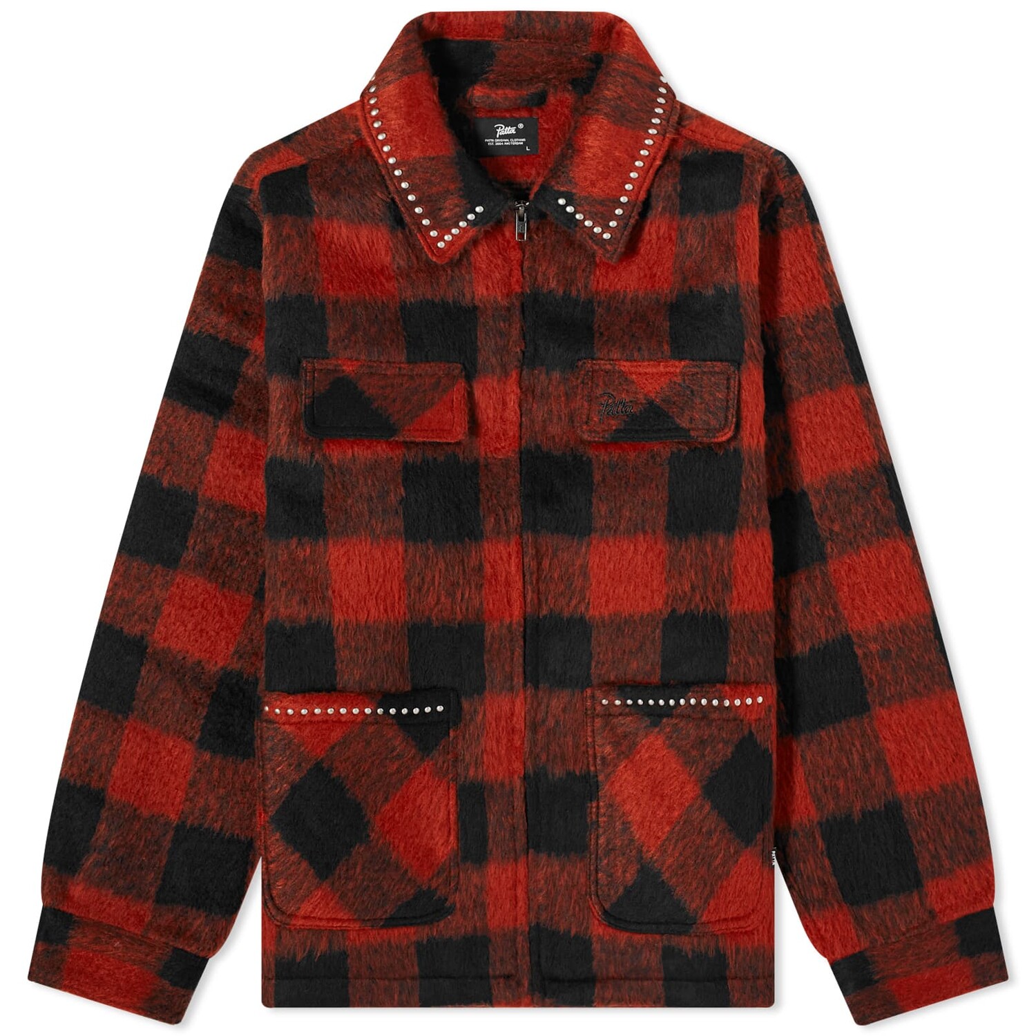 

Пальто Patta Check Car, цвет Biking Red