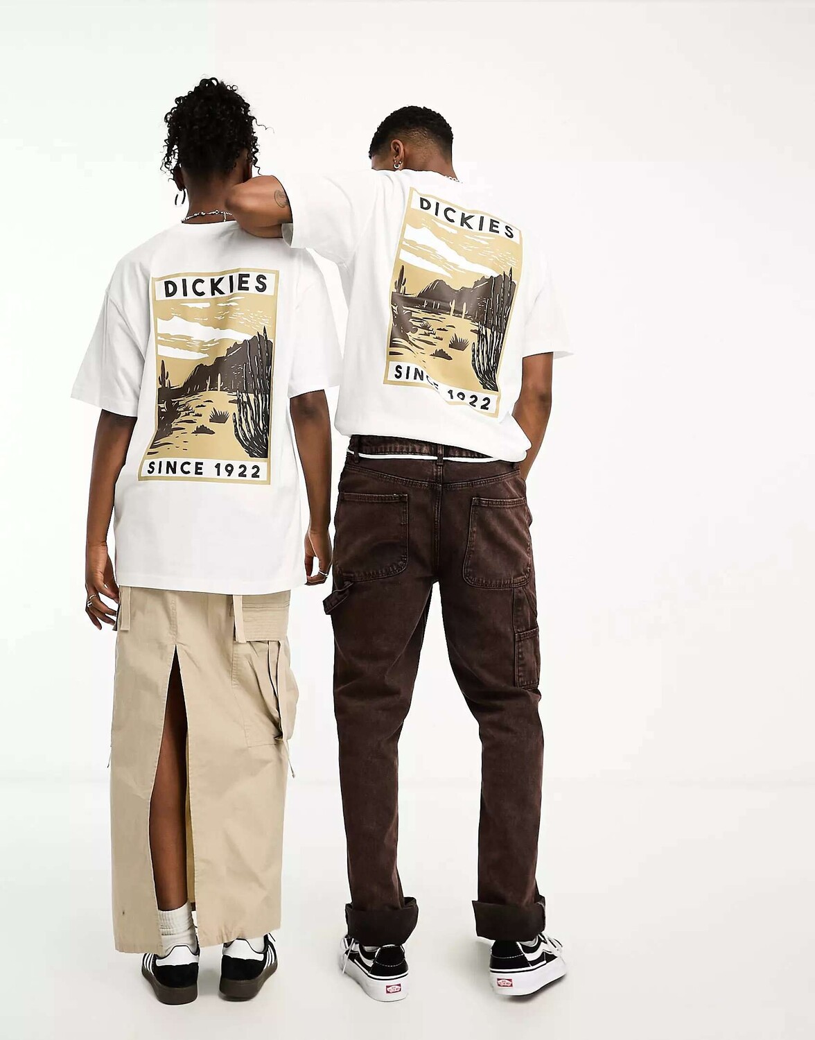 

Белая футболка с принтом на спине Dickies North Plains Mountain, Белый