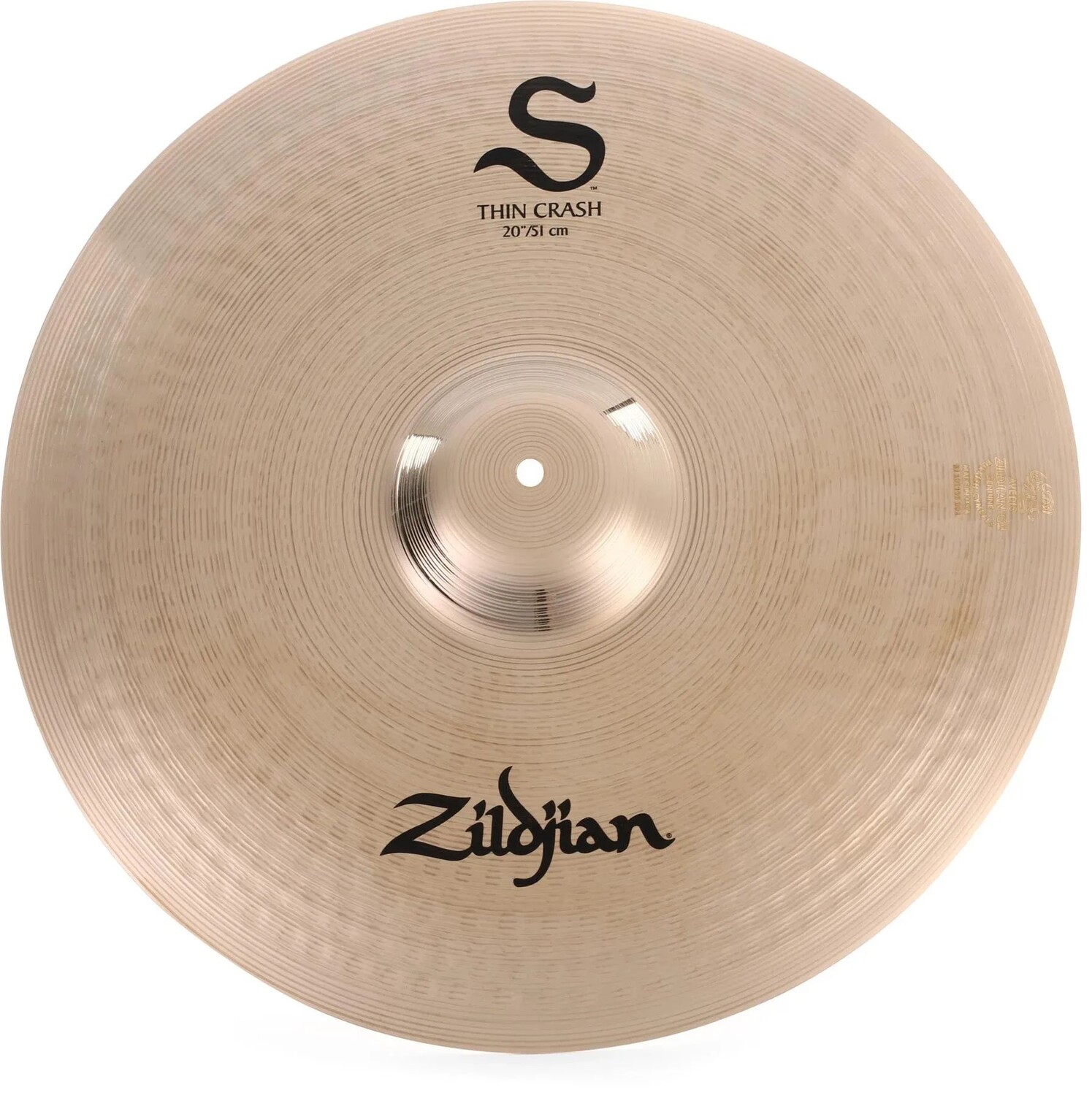 

Тонкая крэш-тарелка Zildjian 20 дюймов серии S