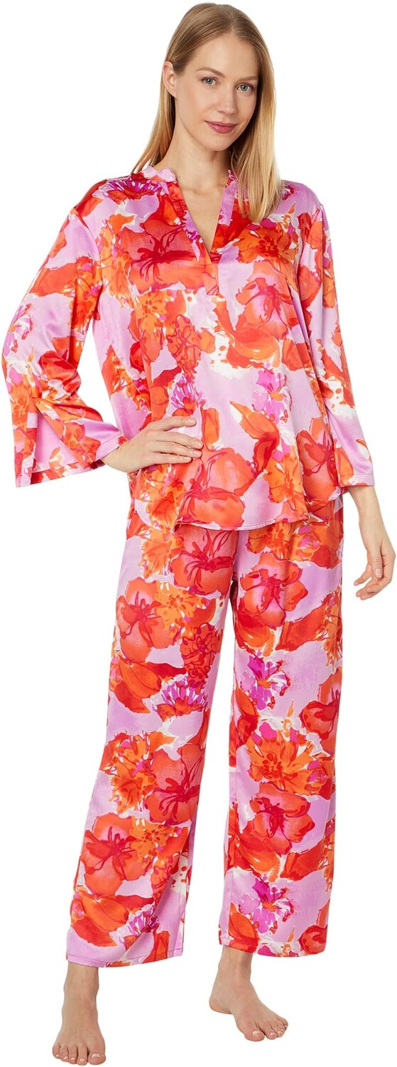 

Гибискус - Атласный пуловер PJ N by Natori, цвет Fuchsia Combo