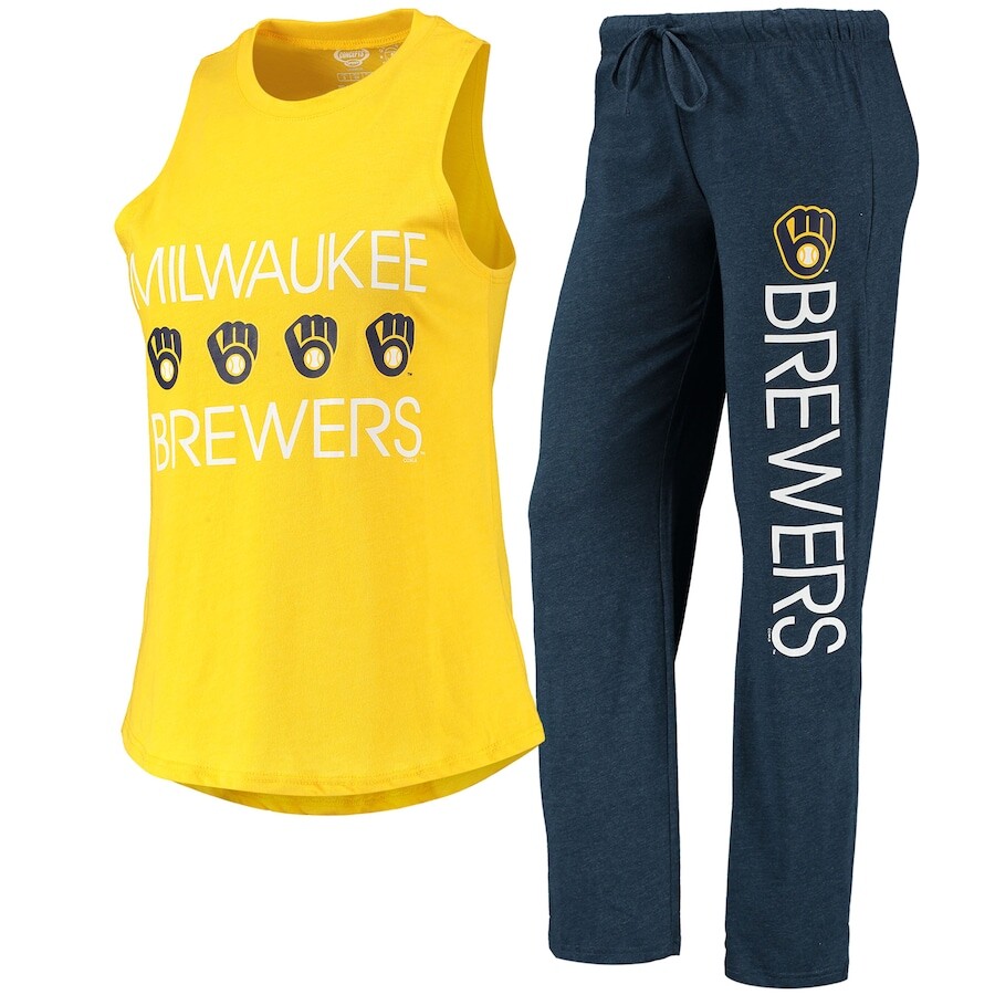 

Пижамный комплект Concepts Sport Milwaukee Brewers, нави
