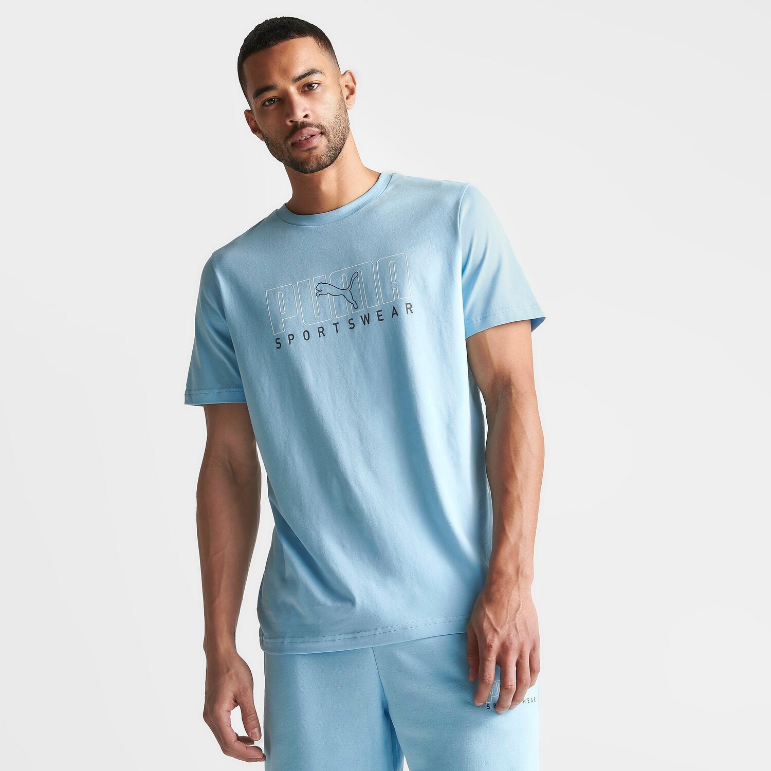 

Мужская футболка с логотипом Puma Sportswear Outline, синий