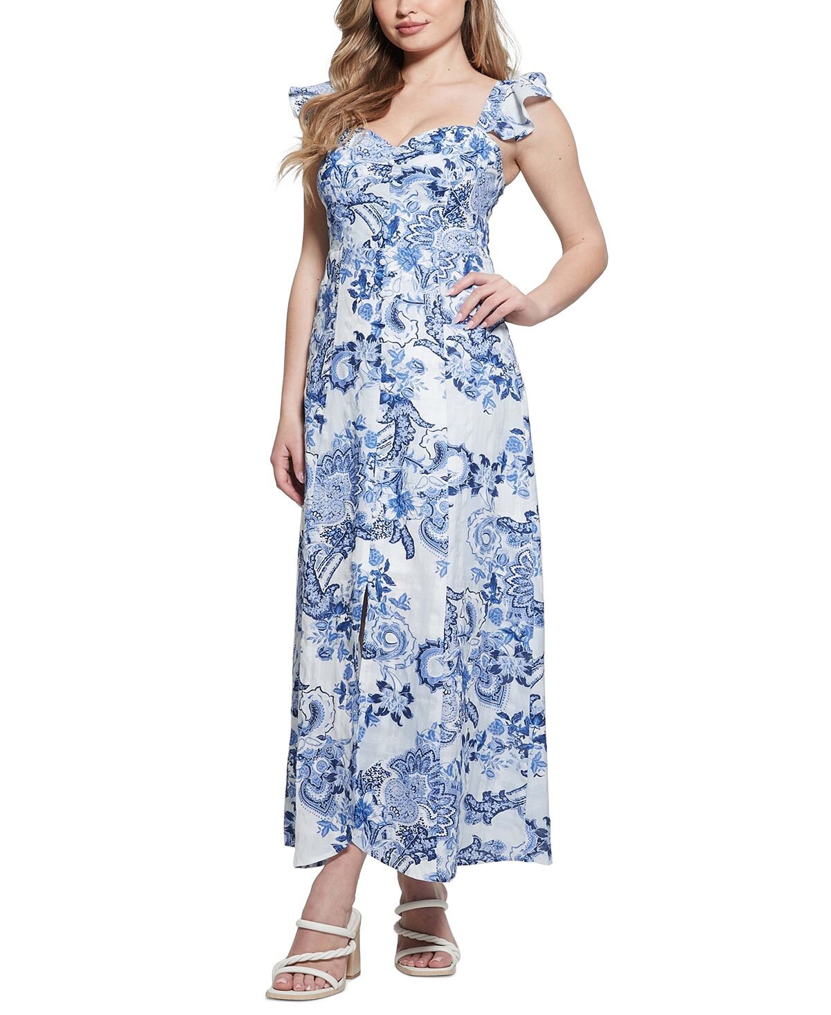 

Женское платье макси без рукавов Eco Rose GUESS