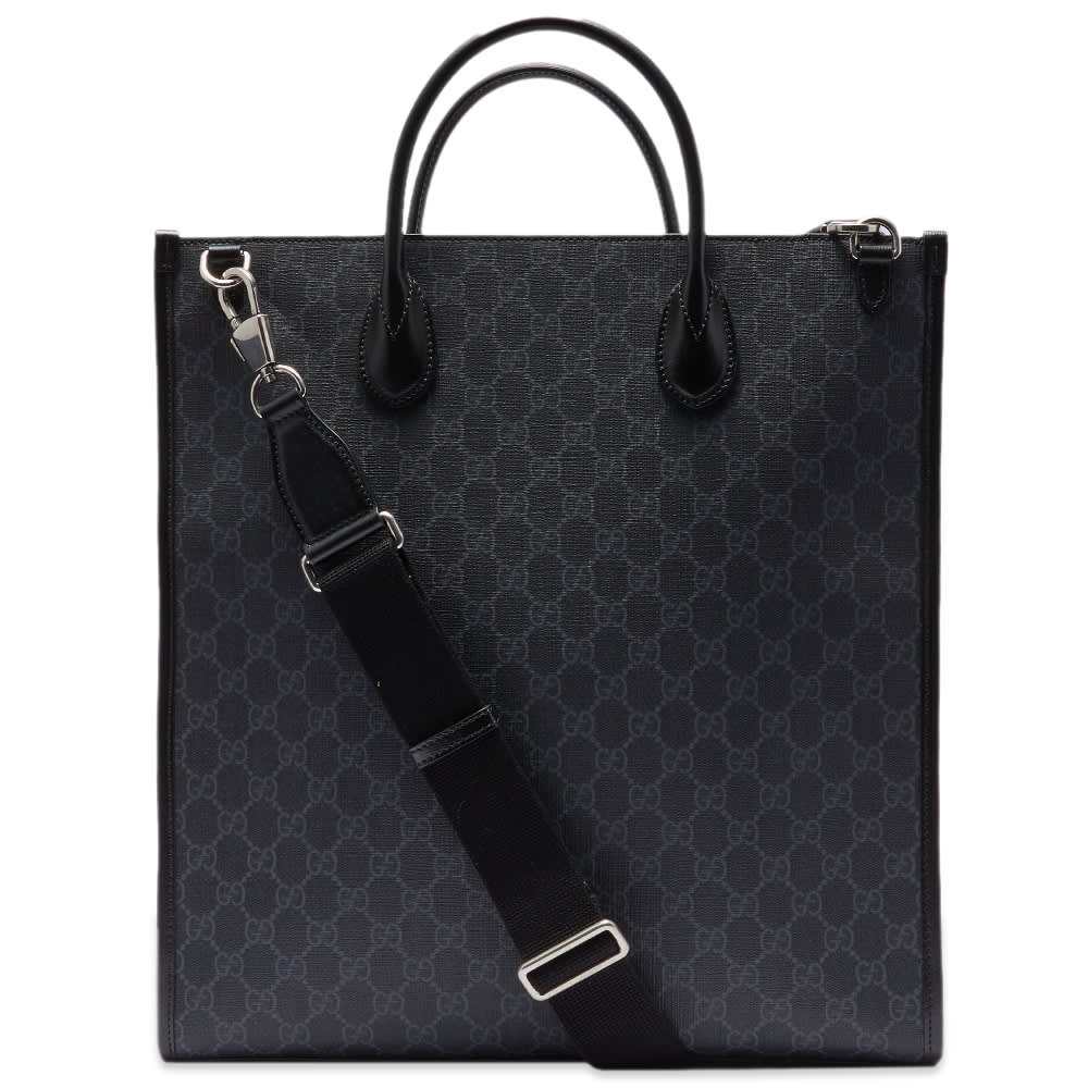

Сумка-тоут Gucci с узором GG Supreme, черный
