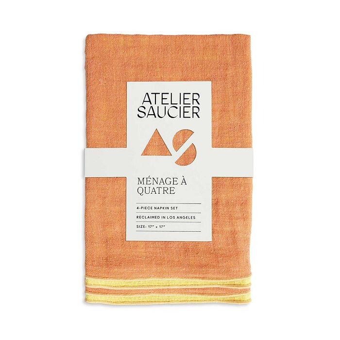 

Льняные салфетки Creamsickle, набор из 4 шт. ATELIER SAUCIER