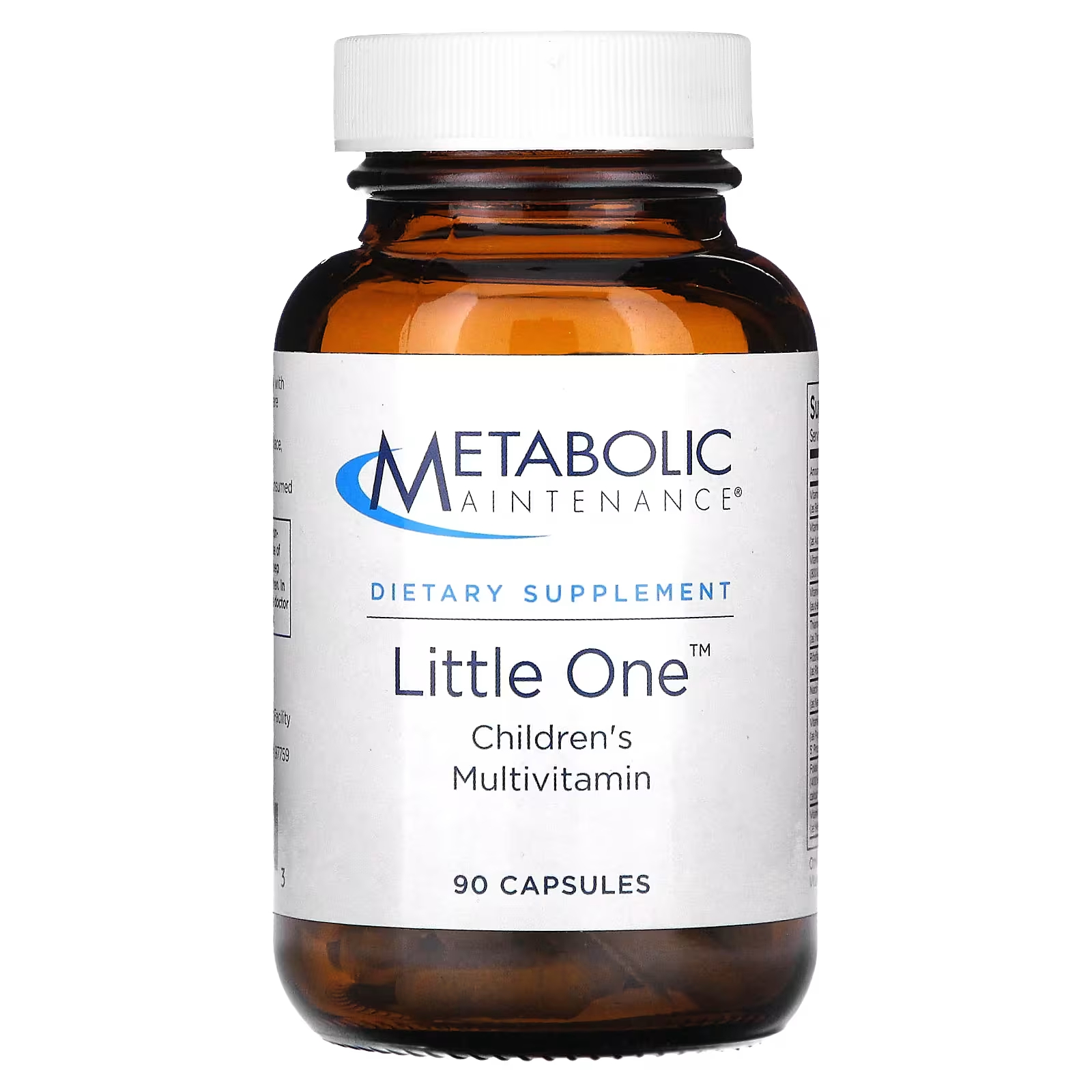 Мультивитамины детские Metabolic Maintenance Little One для поддержания метаболизма, 90 капсул мультивитамины metabolic maintenance big one plus без железа 90 капсул