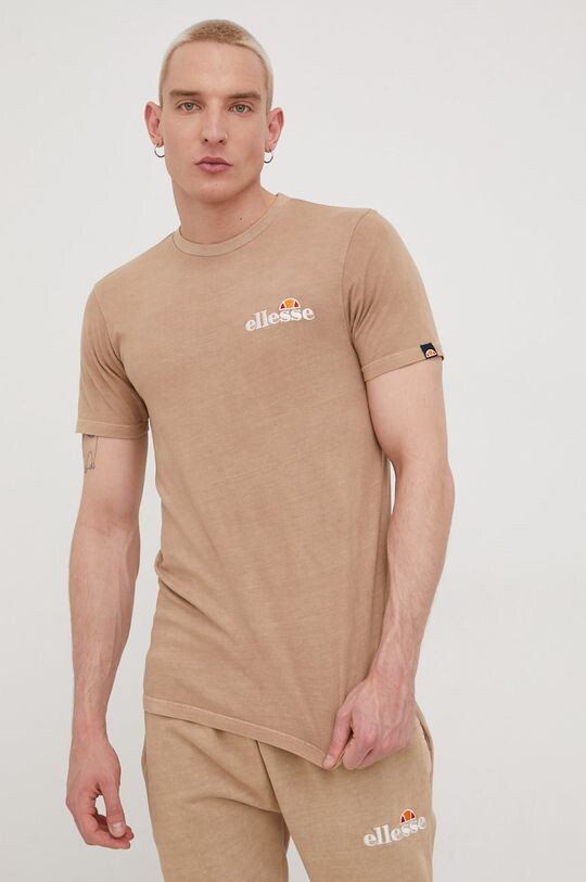 

Футболка из хлопка Ellesse, коричневый