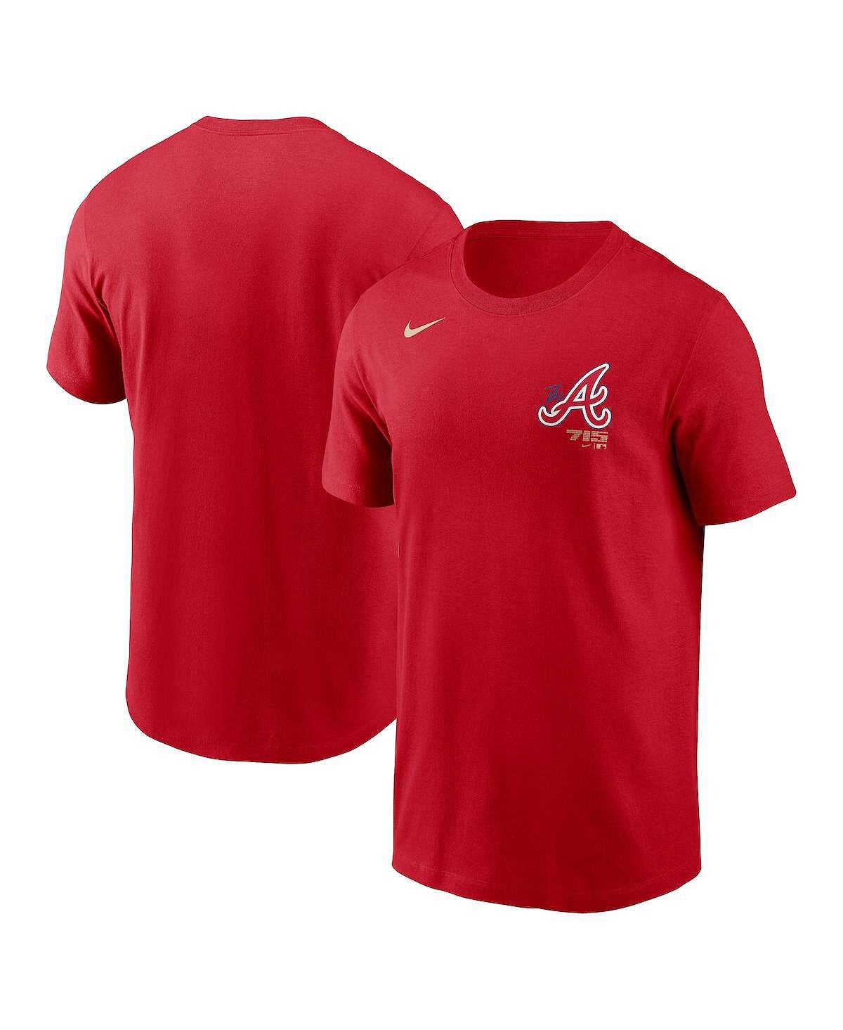 

Мужская красная футболка Atlanta Braves 2023 City Connect с надписью Nike, Красный