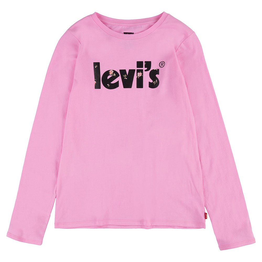Футболка с длинным рукавом Levi´s Graphic, розовый футболка с длинным рукавом skate graphic box ls levi s цвет bask art abstract