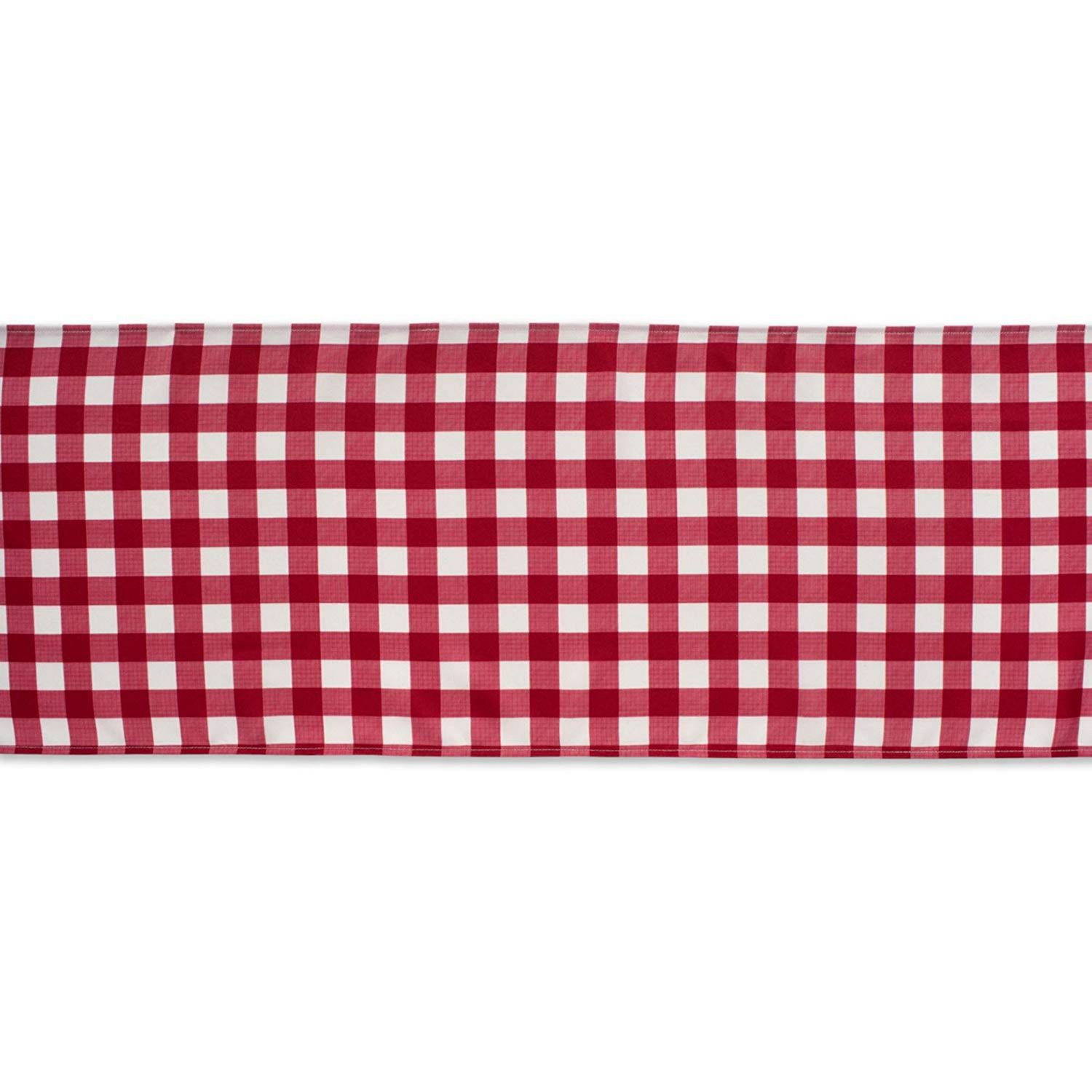 108-дюймовая прямоугольная дорожка для уличного стола в красно-белую клетку