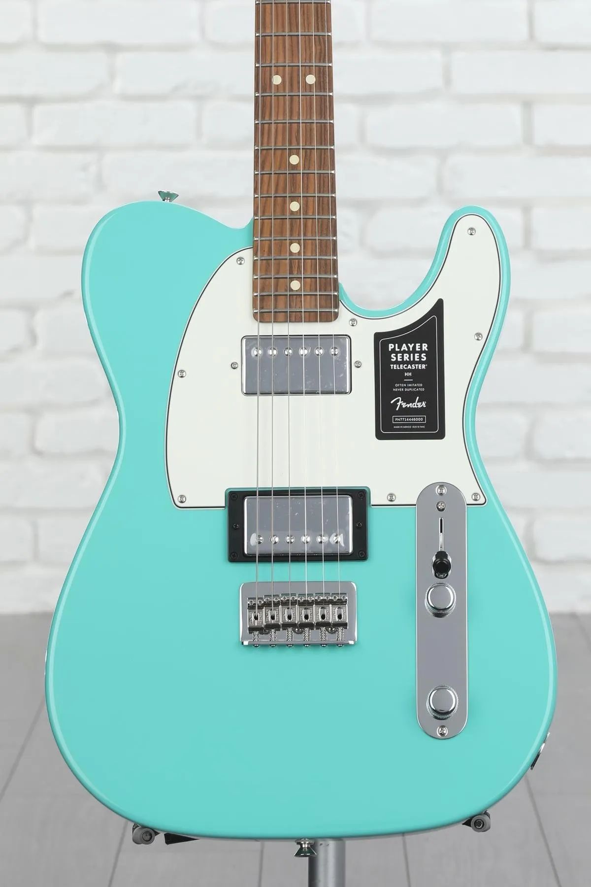 

Электрогитара Fender Player Telecaster HH Solidbody — морская пена зеленого цвета с накладкой из ферро Pau