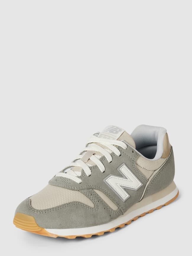 

Кроссовки из микса кожи New Balance, светло-серый