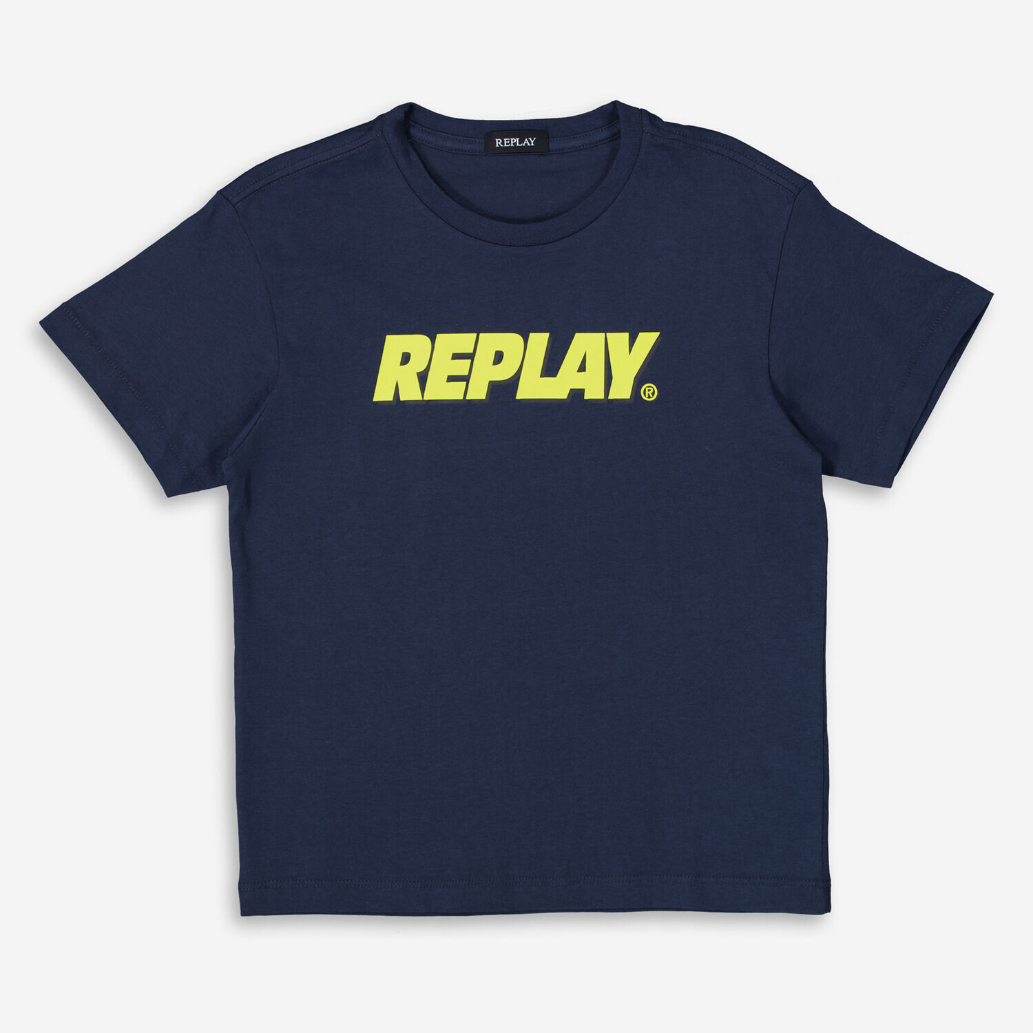 

Темно-синяя футболка с логотипом Replay, Синий