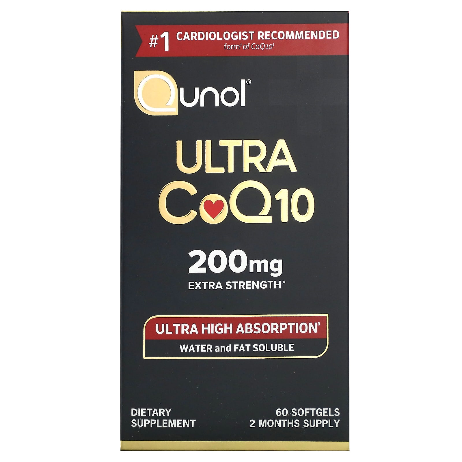 

Ultra CoQ10, дополнительная сила действия, 200 мг, 60 мягких таблеток, Qunol