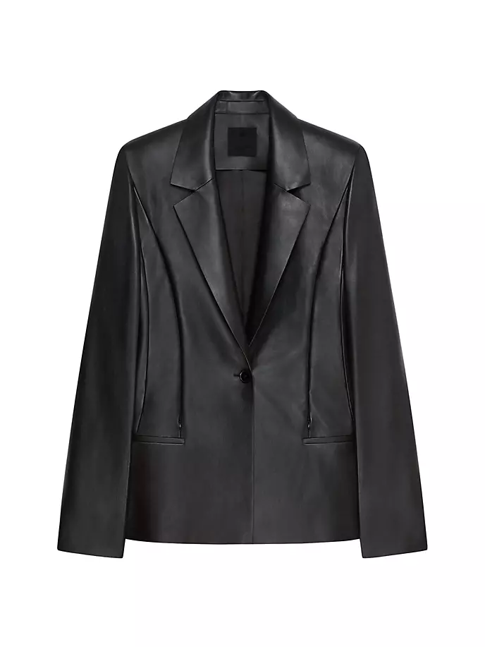 

Кожаная куртка-кейп Givenchy, черный