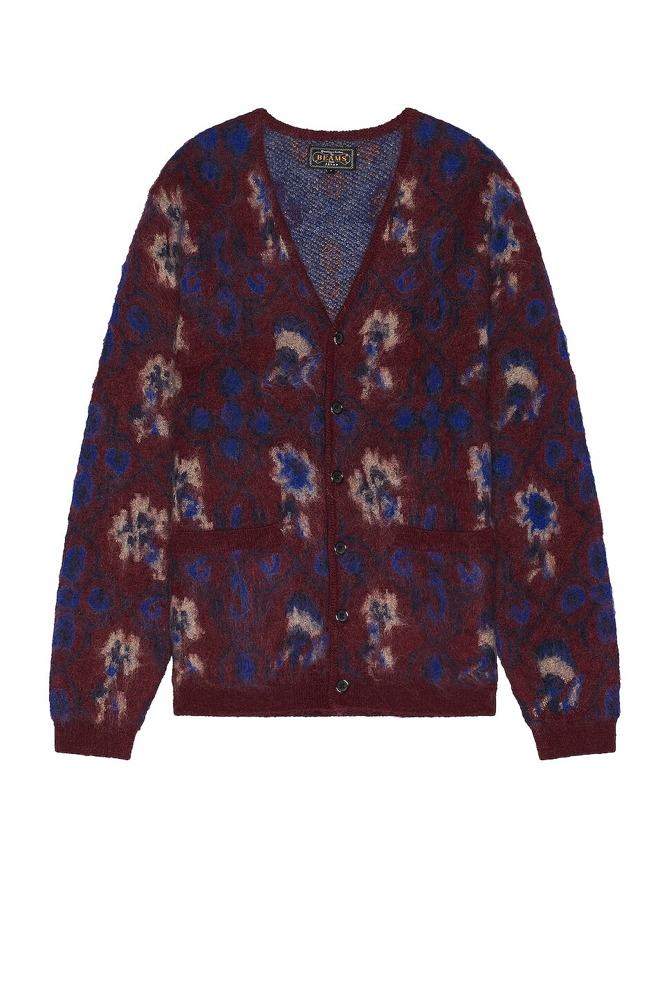 

Кардиган Beams Plus Botanical, цвет Burgundy