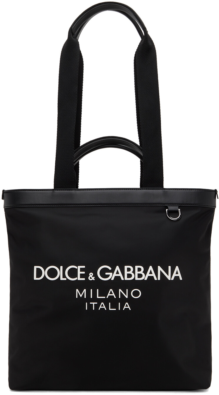 

Черная сумка-тоут с логотипом Dolce&Gabbana
