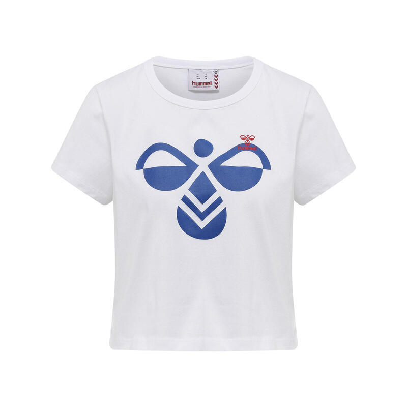 

Укороченная футболка Hmlic Texas для женщин, спортивный отдых HUMMEL, цвет blau