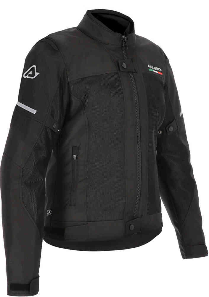 On Road Рубиновая женская мотоциклетная текстильная куртка Acerbis, черный