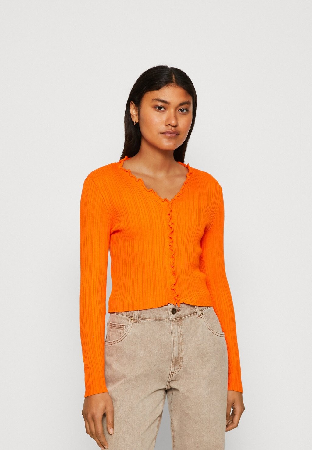 

Кардиган Vero Moda Vmwillow Frill Cardigan, красно-желтый, Красный;оранжевый