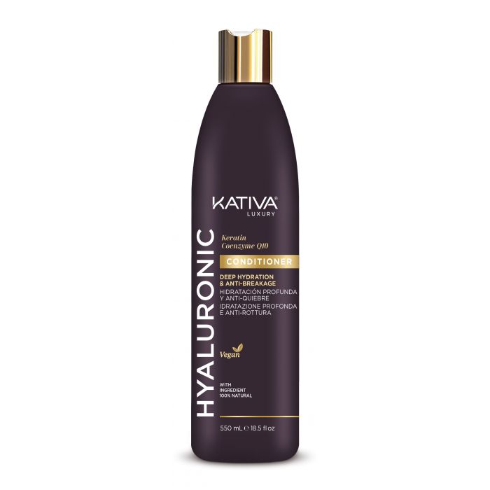 Кондиционер для волос Acondicionador con Acido Hialurónico, Keratina y Coenzima Q10 Kativa, 550
