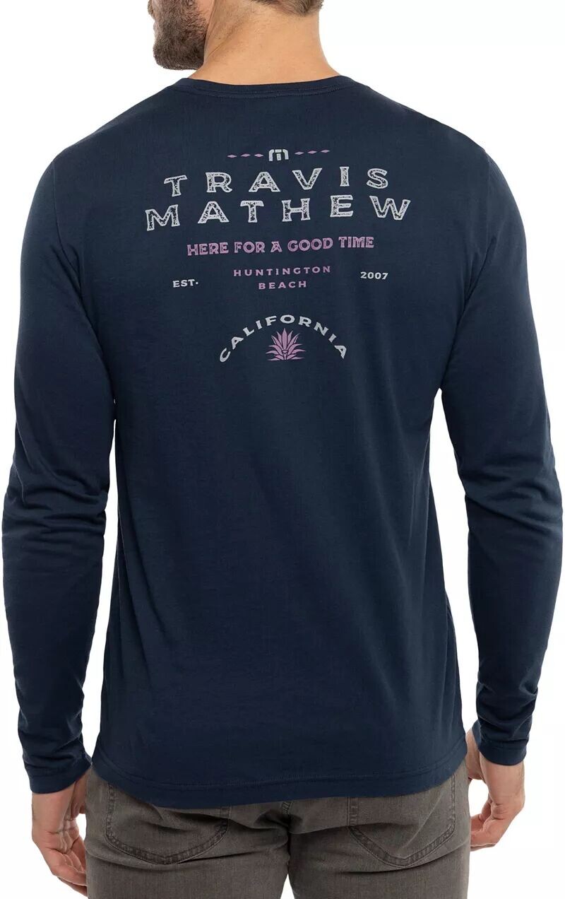 

Мужская футболка для гольфа с длинными рукавами TravisMathew Life of Luxury