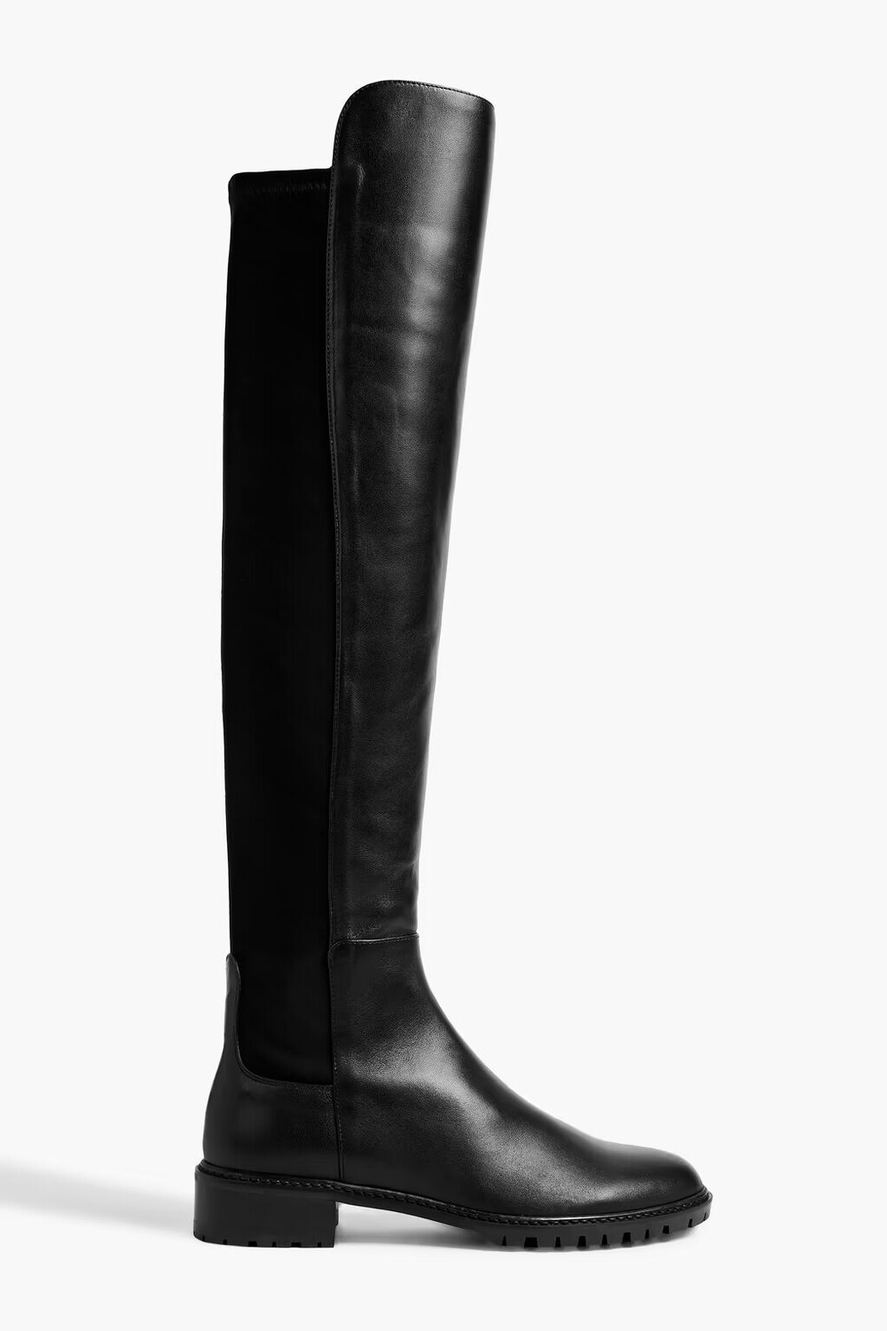

Сапоги Keelan из кожи и неопрена Stuart Weitzman, черный