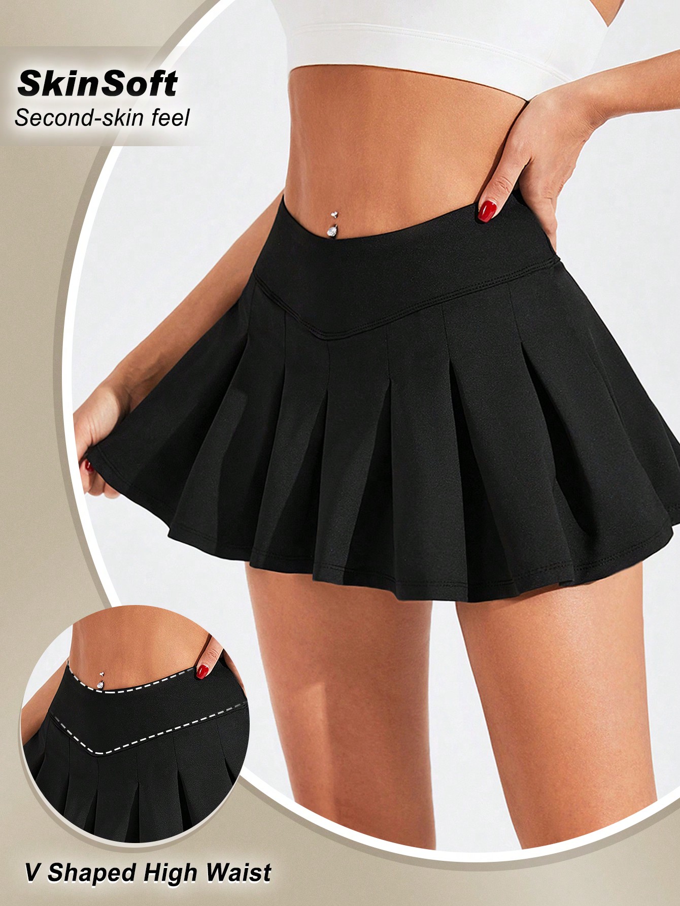 Однотонная спортивная мини-юбка со складками, черный женская плиссированная мини юбка миаке новая модная повседневная эластичная универсальная плиссированная юбка на бедрах весна лето 2022