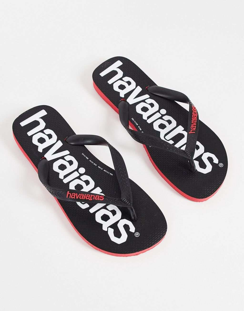 

Черные шлепанцы Havaianas Top Logomania