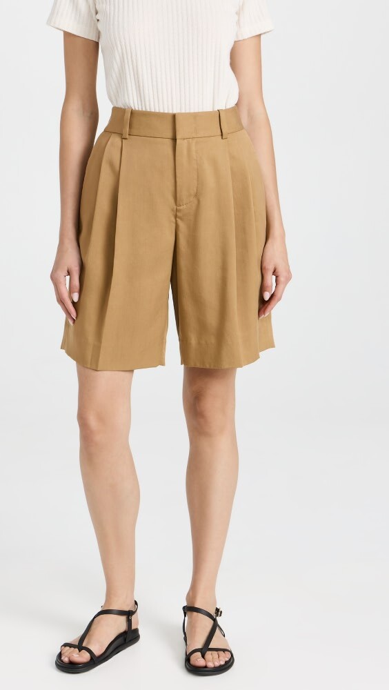 

Шорты Vince High Waist Pleat Front