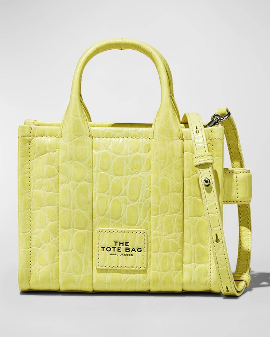 

Мини-сумка Tote с тиснением под крокодила Marc Jacobs