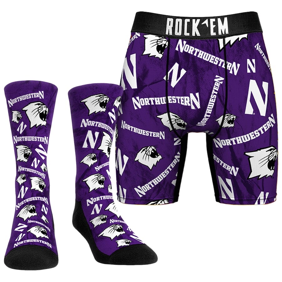 

Комплект нижнего белья Rock Em Socks Northwestern Wildcats