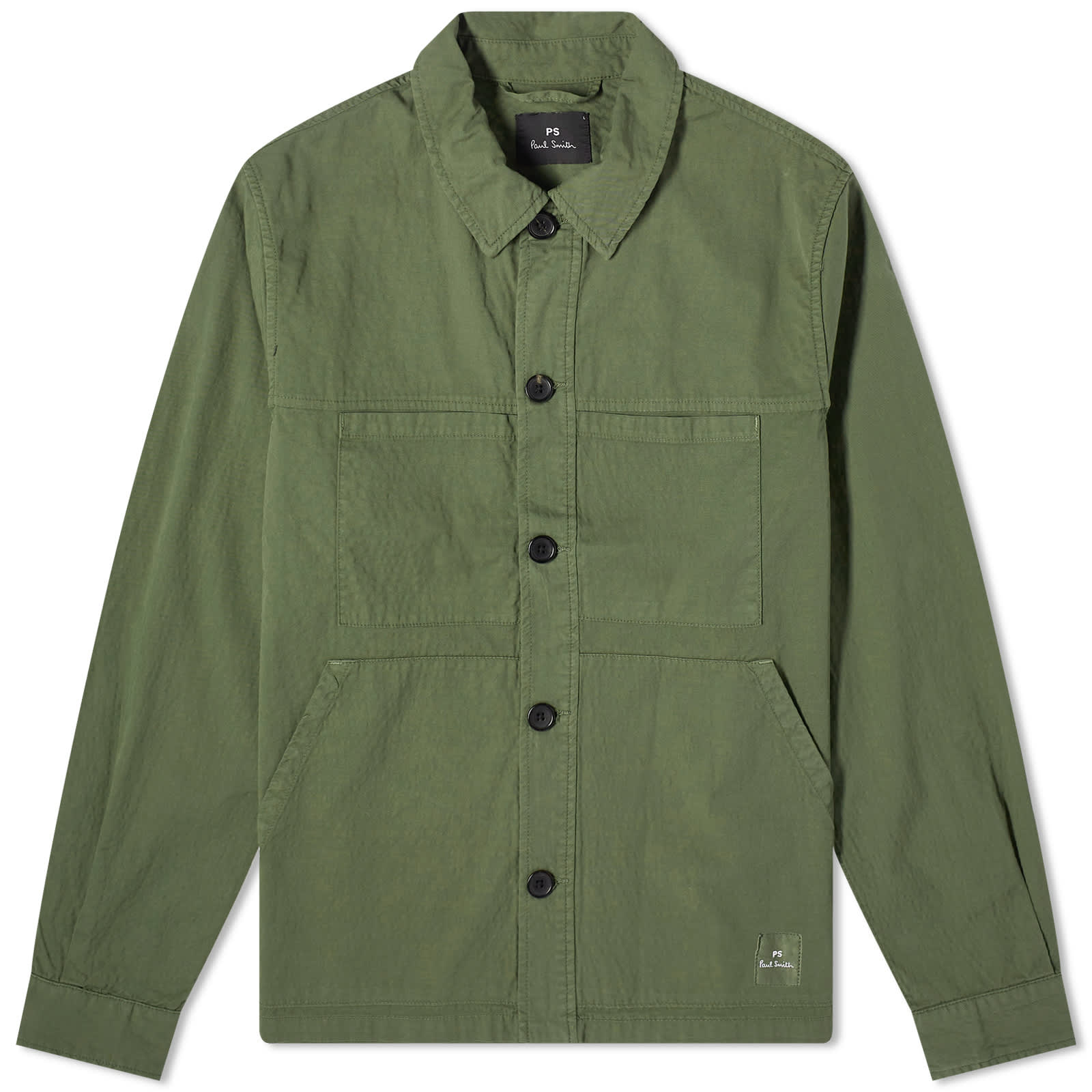 цена Куртка Paul Smith Cotton Overshirt, зеленый
