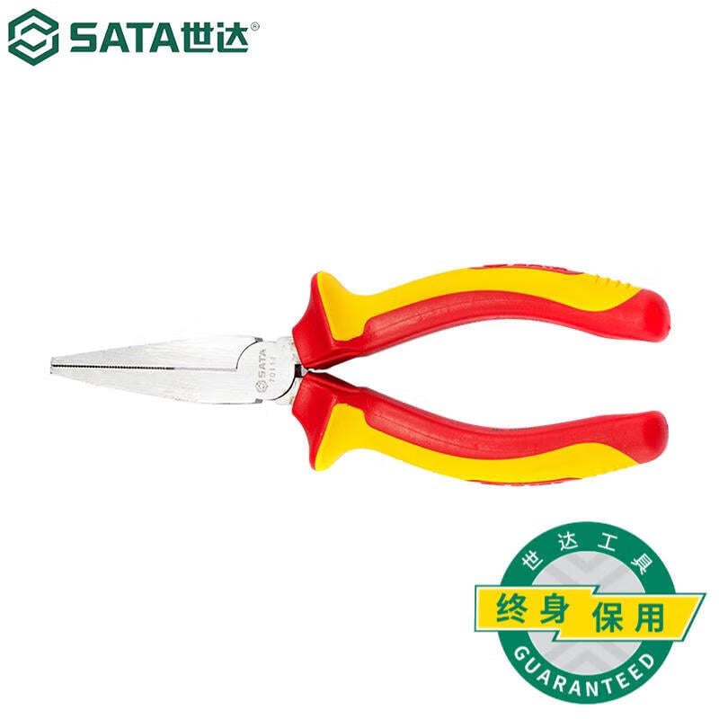 SATA 70111 Изолированные плоскогубцы, устойчивые к давлению, 6 дюймов