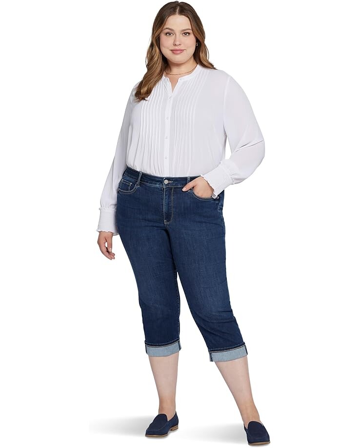 

Джинсы NYDJ Plus Size Marilyn Crop Cuff, цвет Cambridge