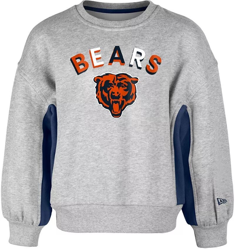 

Серый свитшот с круглым вырезом New Era для девочек Chicago Bears Balloon