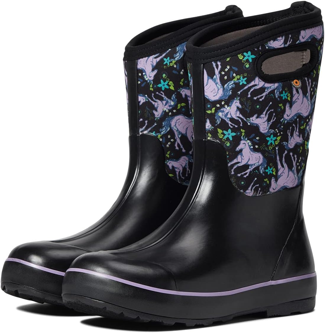 Зимние ботинки Classic II Unicorn Awesome Bogs, цвет Black Multi