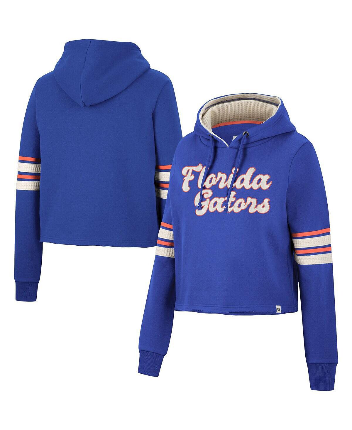

Женский укороченный пуловер с капюшоном в стиле ретро Royal Florida Gators Colosseum