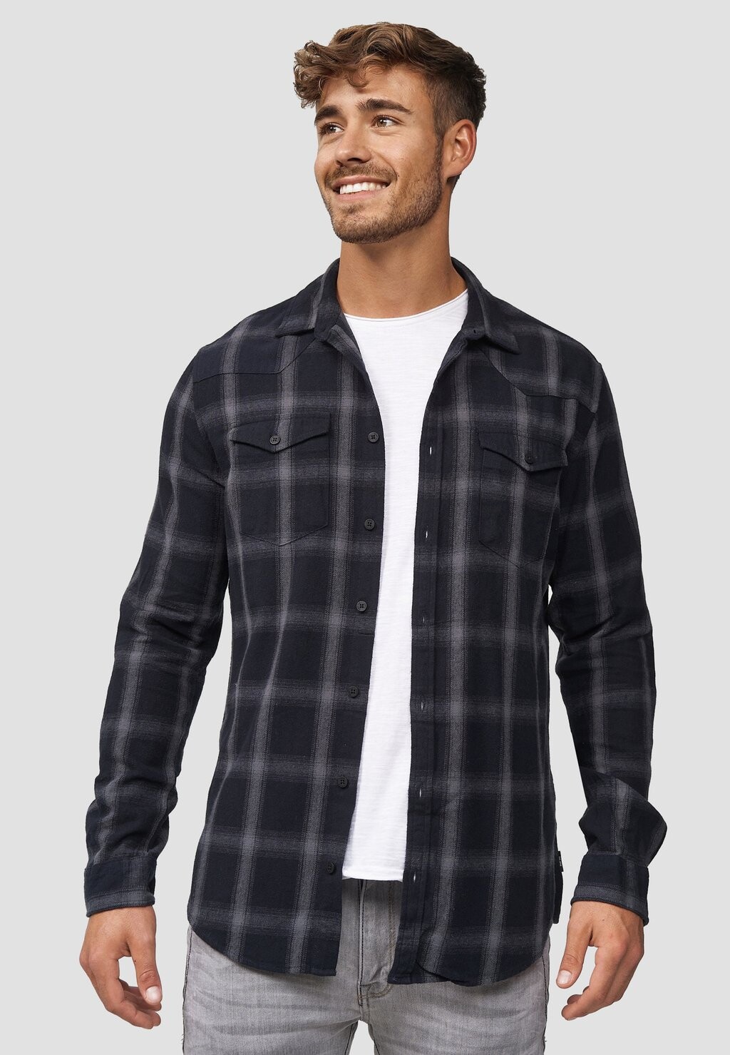 

Рубашка ALTIN INDICODE JEANS, цвет black