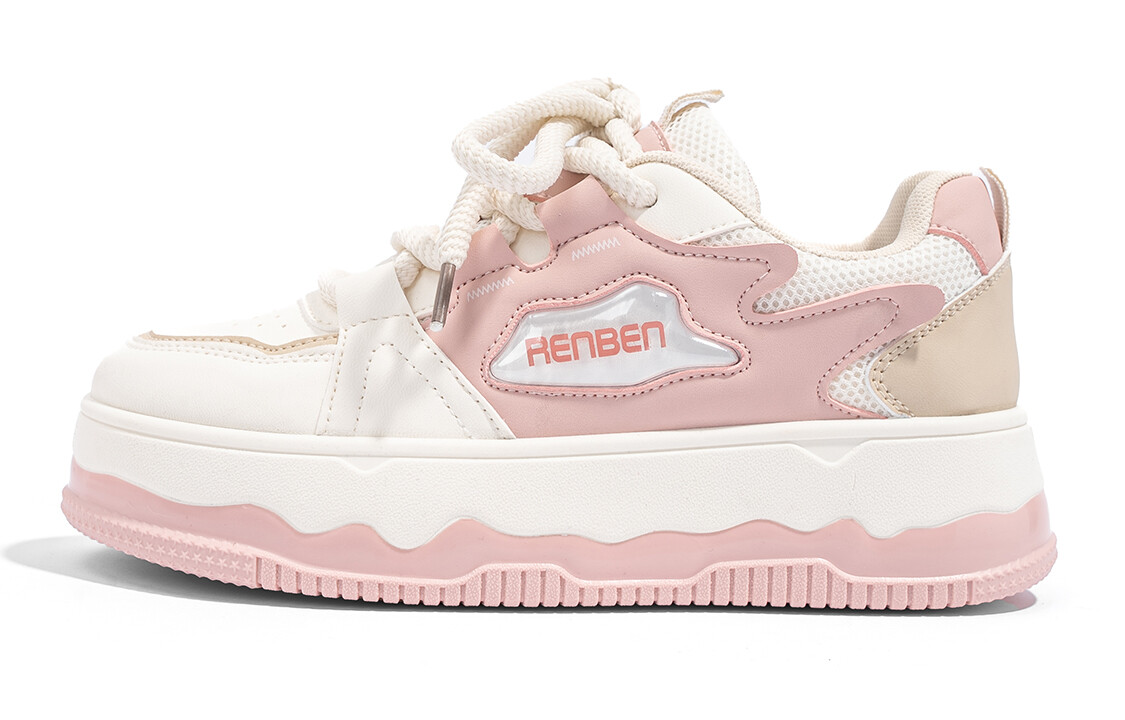 

Кроссовки RENBEN Skateboarding Shoes Women's Low-top, цвет Off-white