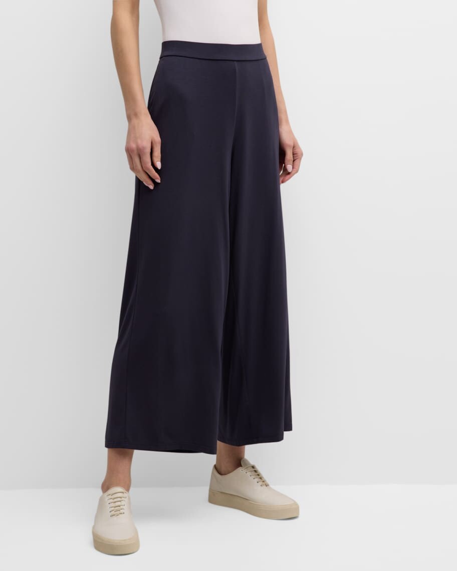 

Укороченные широкие брюки из джерси Eileen Fisher